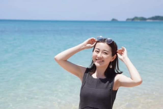 若林有子が沖縄県でダイビングのライセンスを取得したことを報告