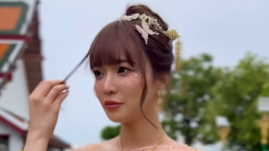 矢神サラがタイ伝統衣装で魅了！バンコクでの艶やかショットに「美しい」「暑さ感じさせない」絶賛の声