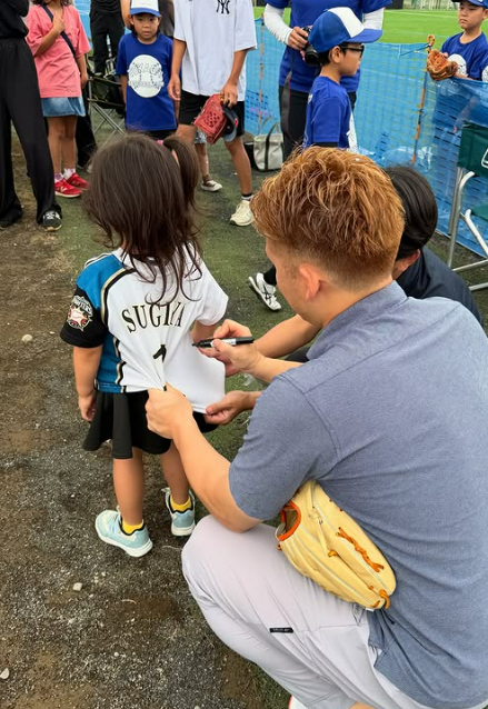 杉谷拳士、帯広で笑顔あふれる交流イベント　少年少女野球から女子中学野球まで満喫