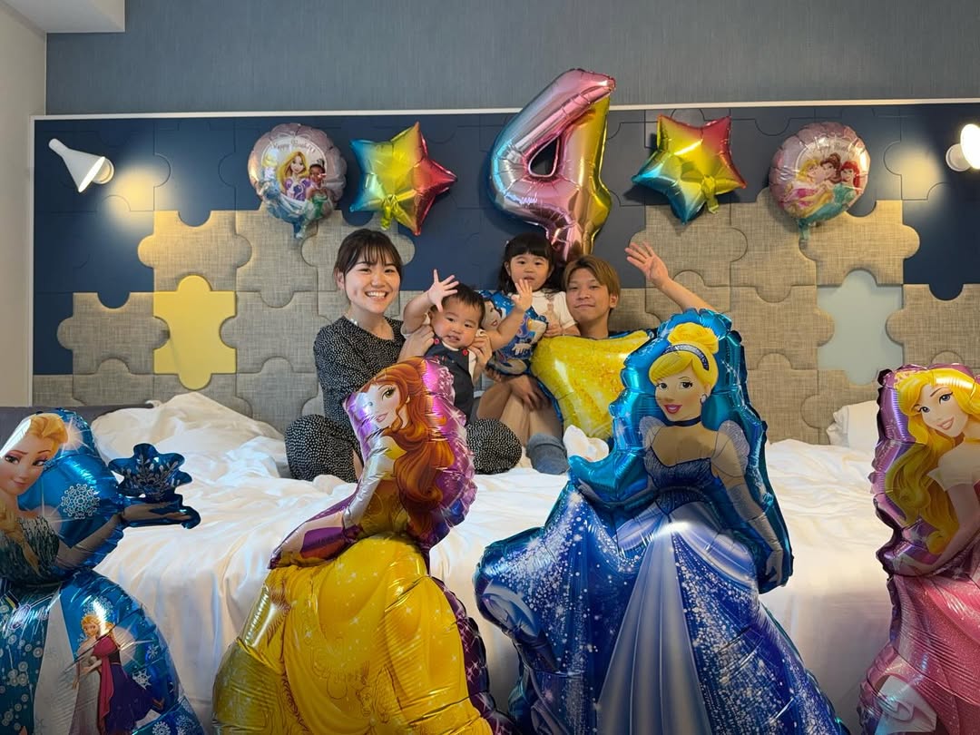 プロボウラー・山田幸が家族でディズニーへ「4歳もたくさんの笑顔に包まれますように」