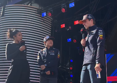 パドックが一瞬で癒し空間に」レッドブルが公開した“父モード全開”のマックスに称賛の声