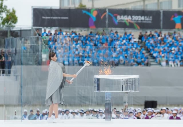 石井優希が国スポSAGA2024開会式で貴重な経験！