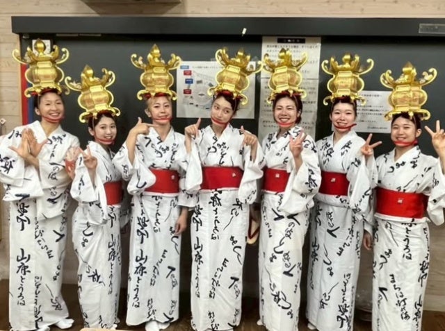 圧巻の灯籠姿！熊本ビューストピンディーズ・田口舞が山鹿千人灯籠踊りに参加