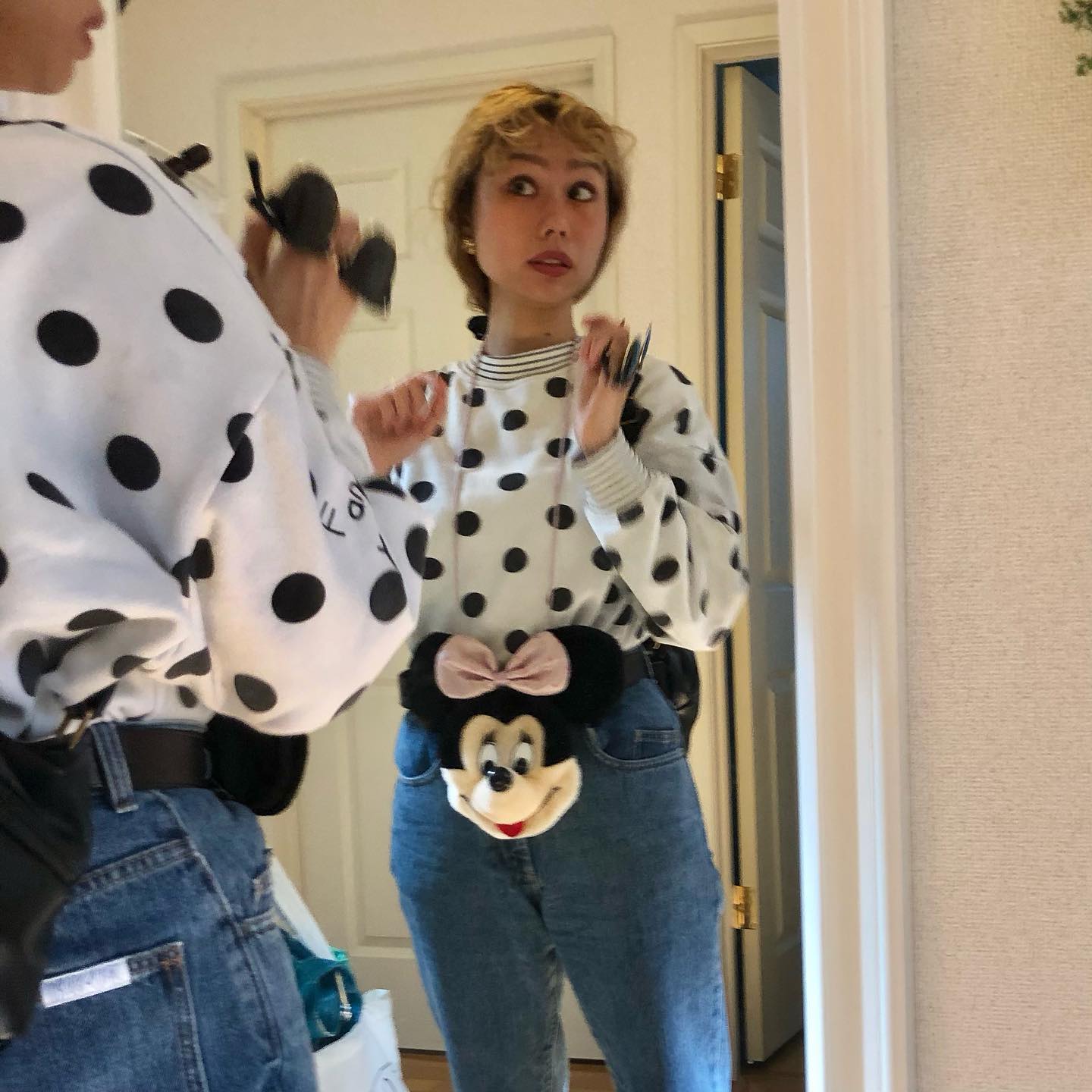 Pecoのディズニーコーデ🐭💓　photo by 愛息子