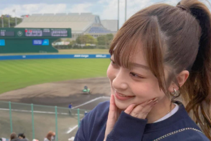 「野球愛が止まらない！」菊池柚花、春季キャンプ視察で興奮の嵐「開幕準備万端です」