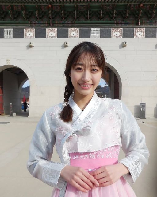 「念願の韓服着れた〜」高野渚、憧れのチマチョゴリまとった