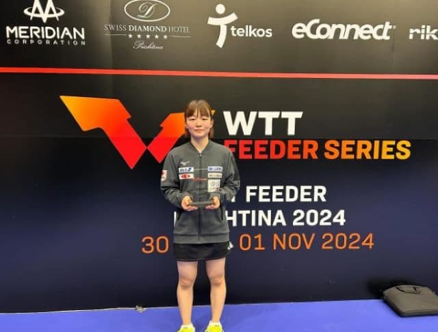 卓球・横井咲桜が2種目で優勝を飾る「まだまだ頑張ります」