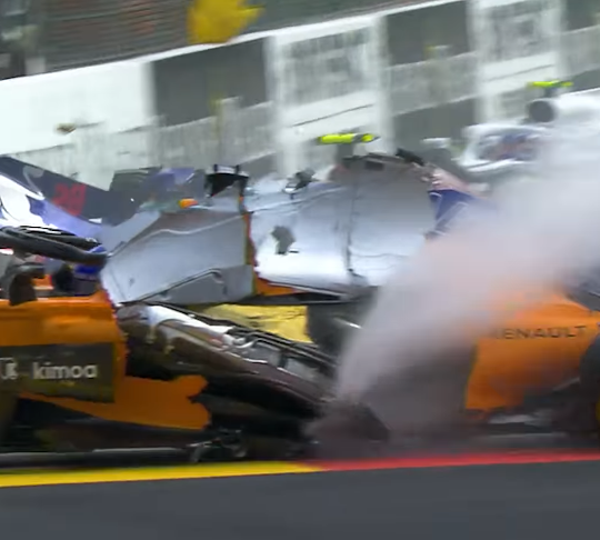 “聖なるHalo”が命を守った瞬間！2018年スパ第1コーナーの大クラッシュが再注目される理由とは？