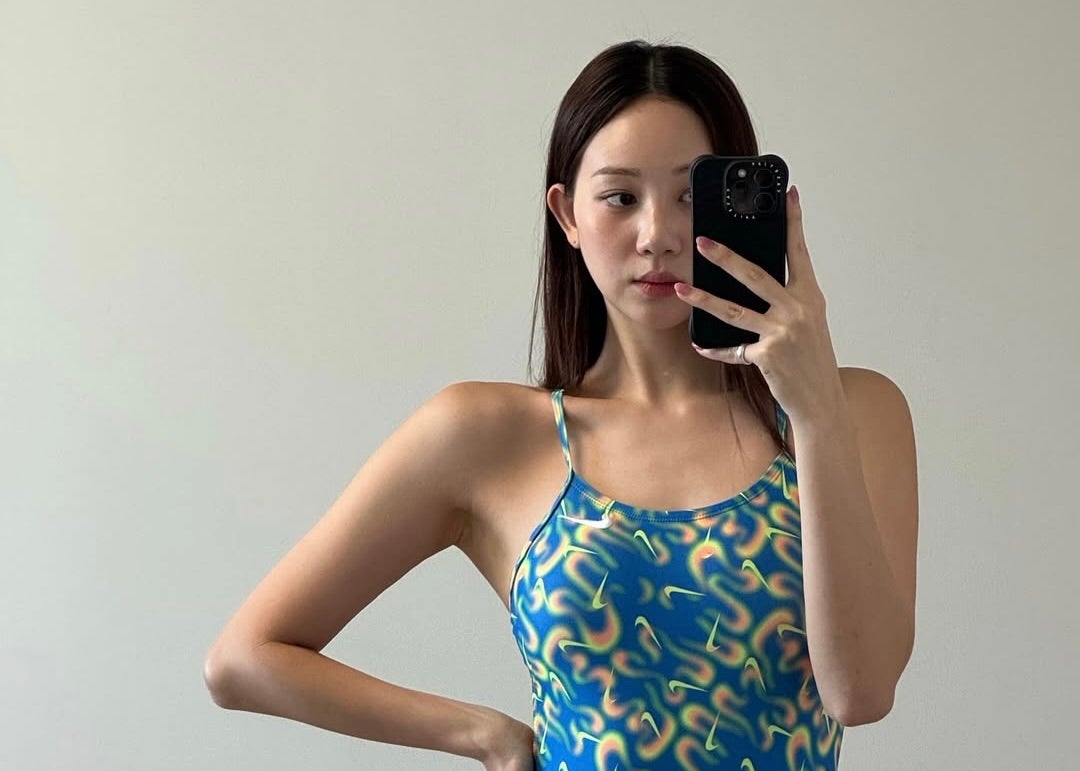 スイミング仕込みのボディが輝く！元競泳美女の“水着3変化”にファン熱視線