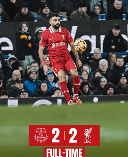 プレミア首位のリヴァプール、ラストプレーに被弾し宿敵とドロー決着