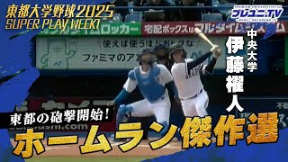 【東都スーパープレー】東都の怪物たちが放った豪快ホームラン集！｜東都大学野球第1週