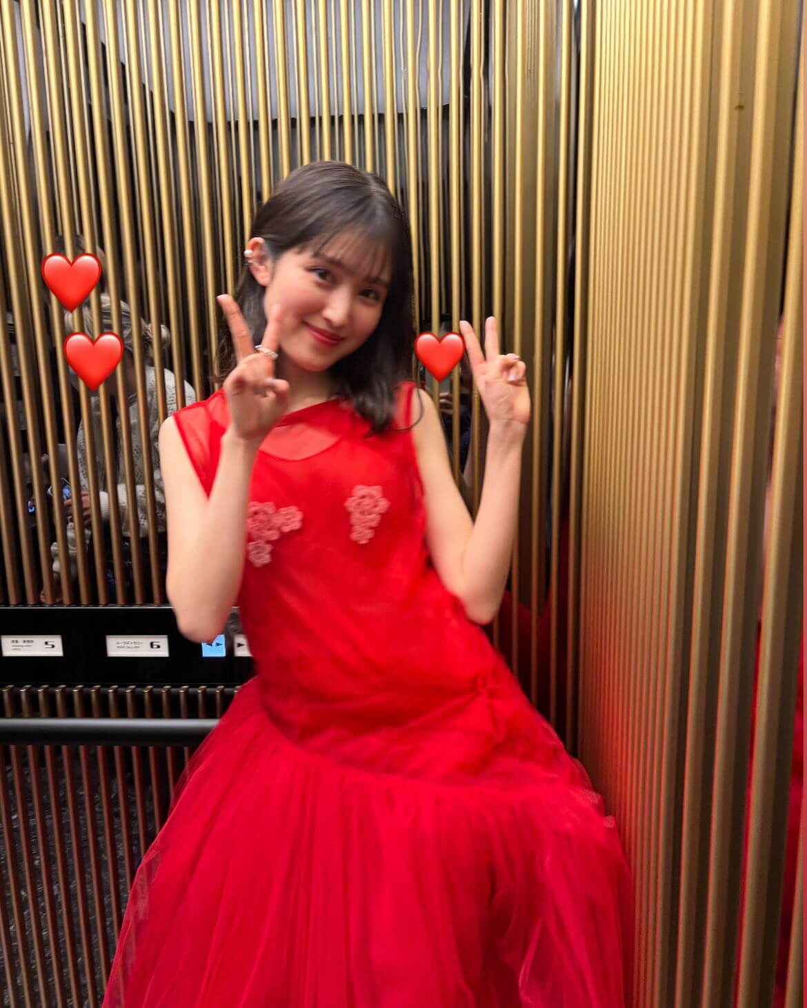 映画の完成披露試写会に登場した福本莉子のドレス姿が可愛すぎる！