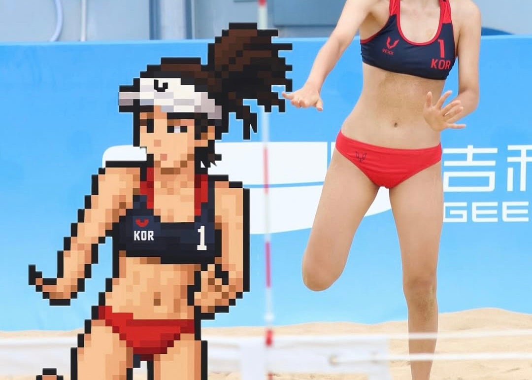 韓国の美女アスリートが“ピクセルキャラ”になっちゃった