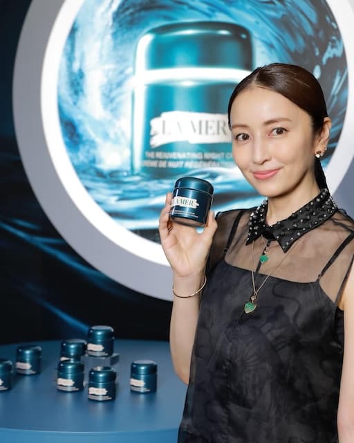 矢田亜希子、ラ･メールの新作ナイトクリームイベントに参加！