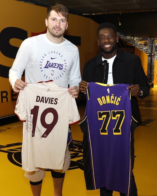 「Luka  & Davies」レイカーズ・ドンチッチとバイエルン・デイビスのツーショットが話題に