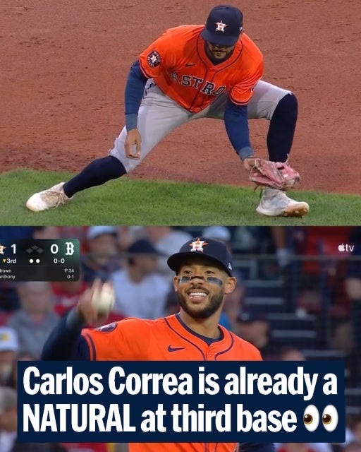 MLB、ヒューストン・アストロズのカルロス・コレアが三塁守備で“初登場”、驚異の初プレーに「天性」の声