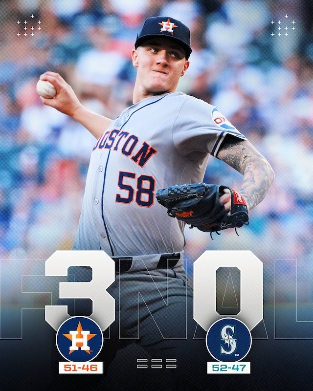 アストロズ、ついに10ゲーム差をひっくり返して首位の座に立つ！