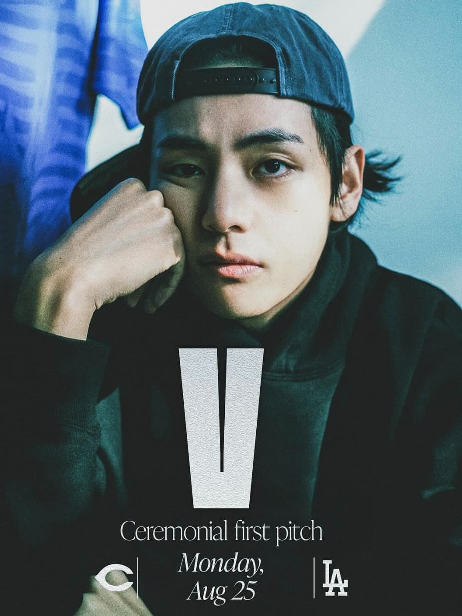 「ARMYたち、準備はいいか」BTS・Vの始球式降臨を発表！イメージ画像を公開　ドジャース公式インスタグラムより