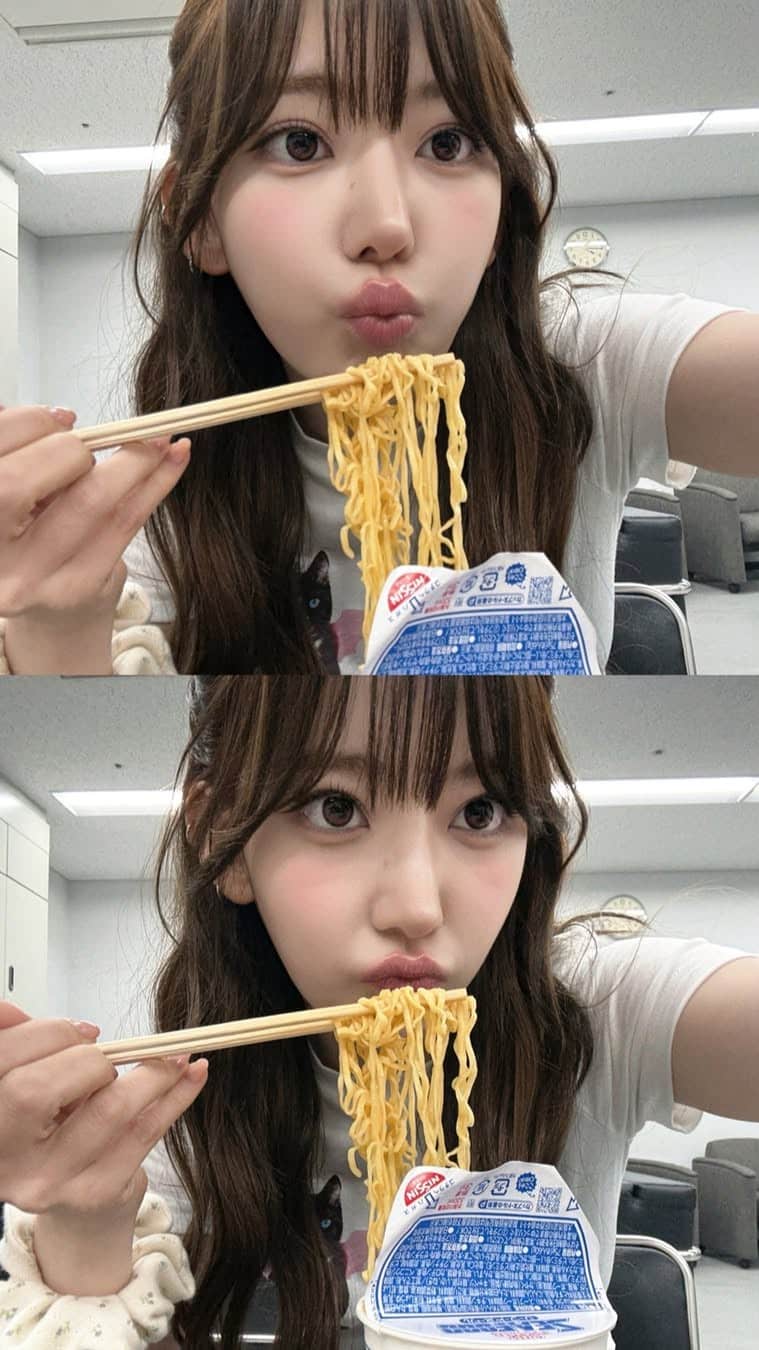 5人同時にモグモグ投稿！LE SSERAFIM・宮脇咲良はファンも驚きなアレを食べる写真を投稿