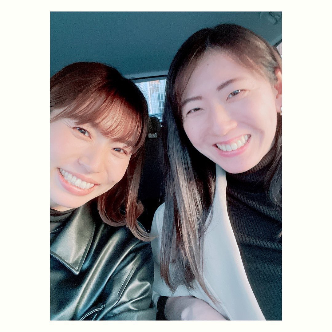 「最高のコンビです🤍🤍」新鍋理沙と江畑幸子の2ショットが大反響💕