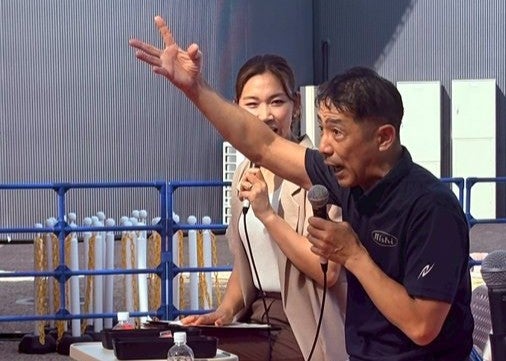 森脇健児、関西万博の大阪府ブースで元気全開トーク　観客に感謝の言葉も