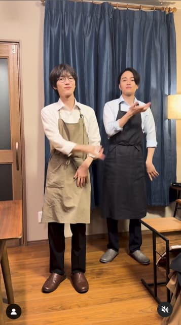 timelesz菊池風磨　ドラマで共演中のあの人とエプロン姿でダンス