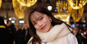 由布菜月、パリの夜を満喫「イルミネーションとフレンチディナーを堪能」
