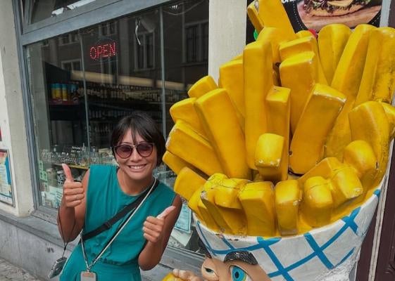 ビーチバレー野口彩陽、ベルギーの思い出と共に3月スタート！夏が待ち遠しい日々