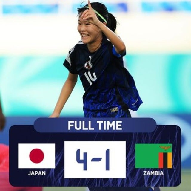 リトルなでしこがザンビアを破り、決勝トーナメントに進出！