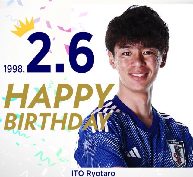 日本サッカー協会が伊藤涼太郎選手の誕生日をお祝い！
