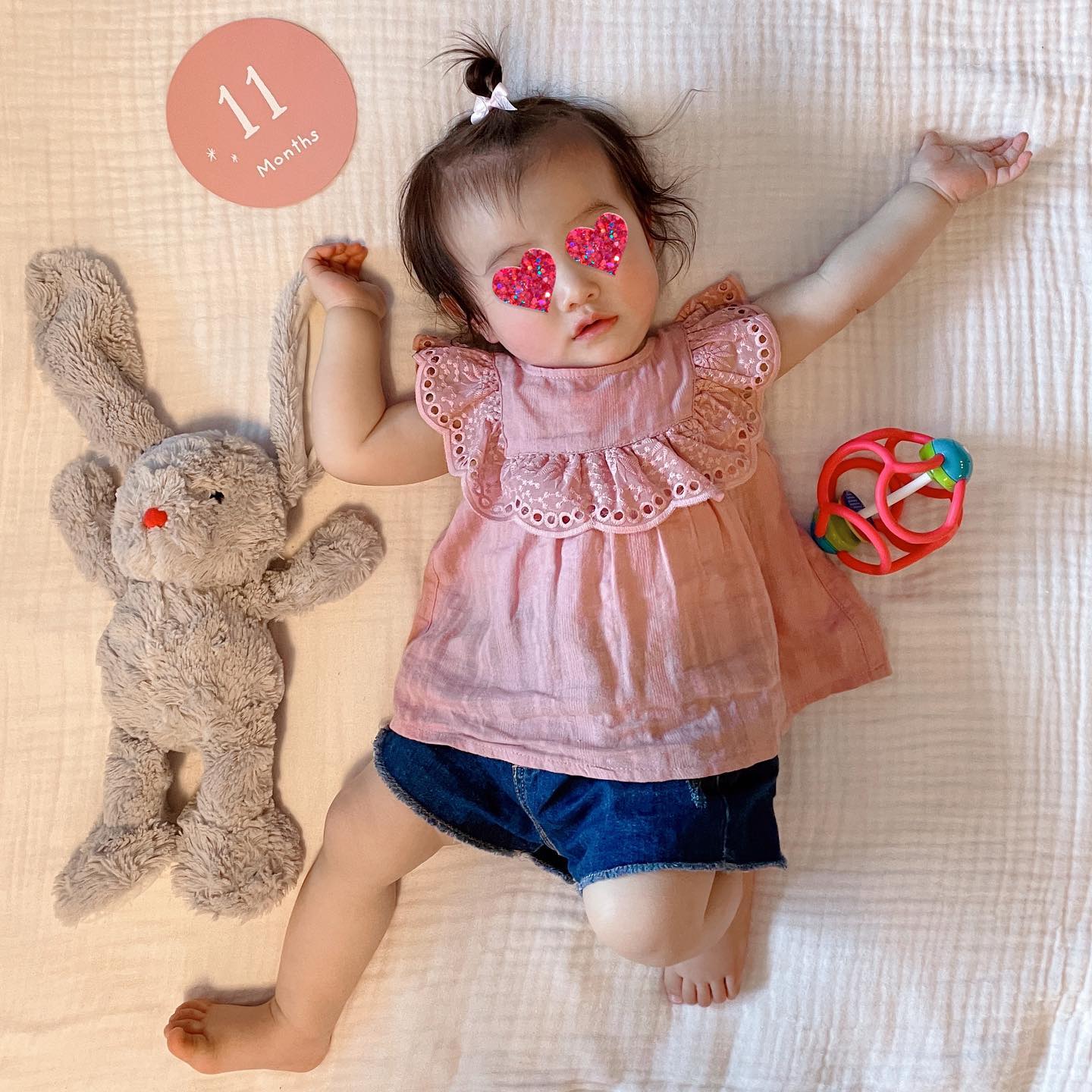 11ヶ月で歩くように❗️丸高愛実さんが次女の成長をご報告💕