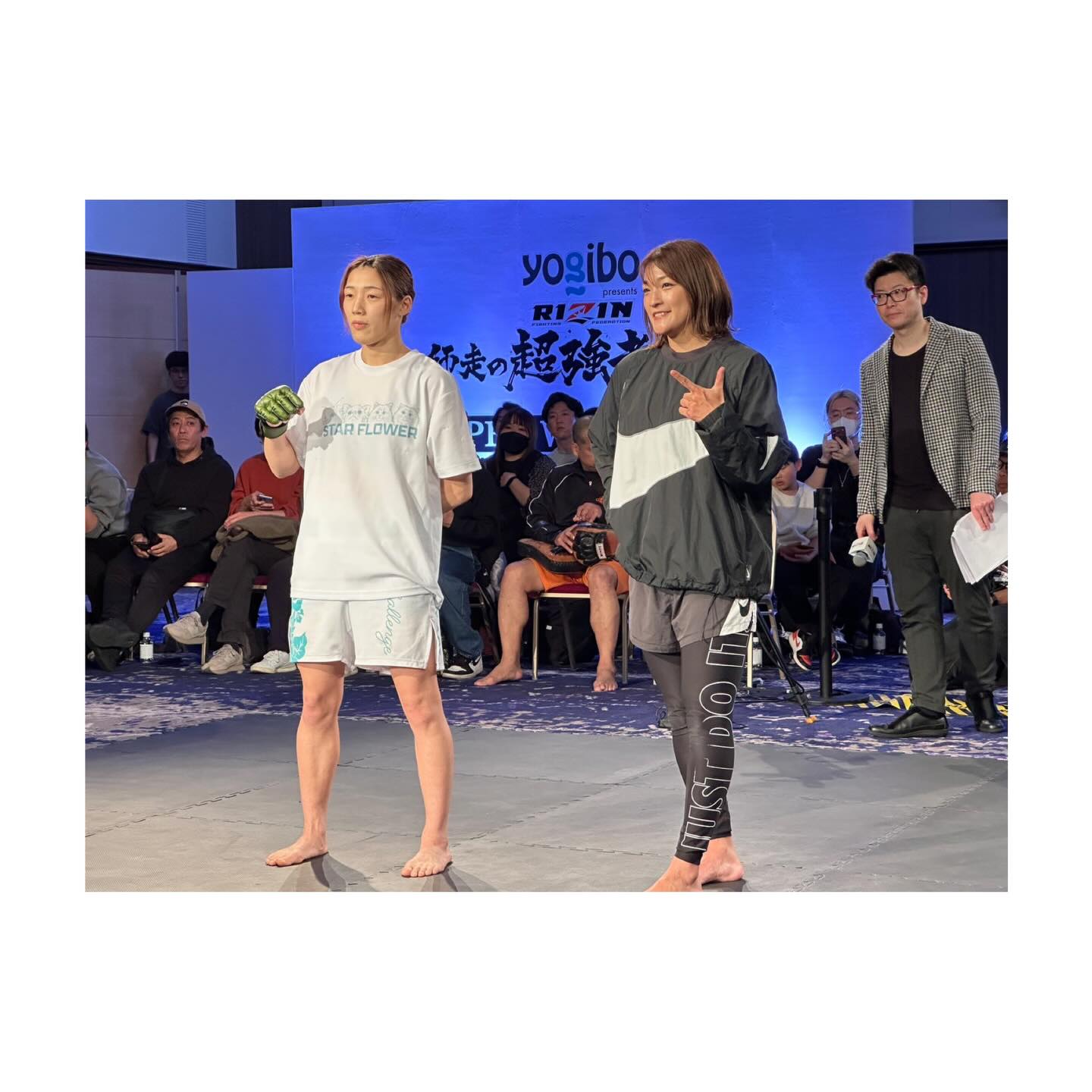 「順調」RIZIN公開練習にRENA登場　回復アピールで決戦へ視界良好