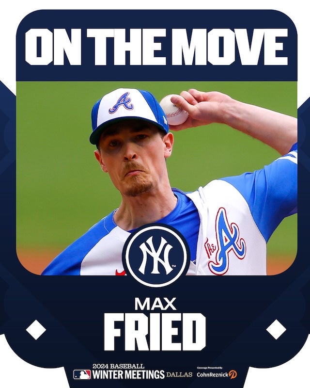 「左腕史上最高額」マックス・フリードがヤンキースと8年総額330億円で契約合意