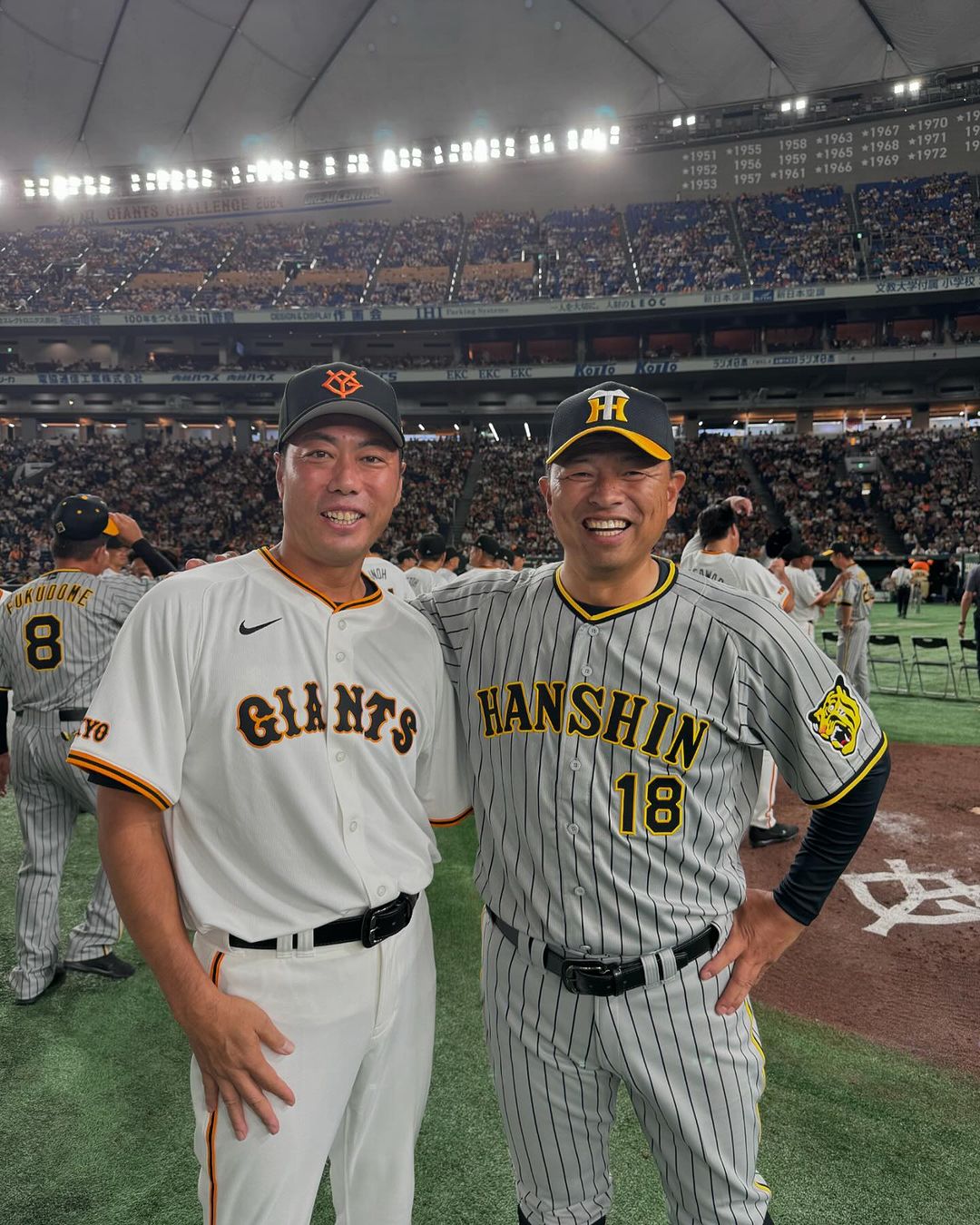 「学生の頃から憧れてた選手」上原浩治と憧れの選手との豪華2ショットにファン歓喜！