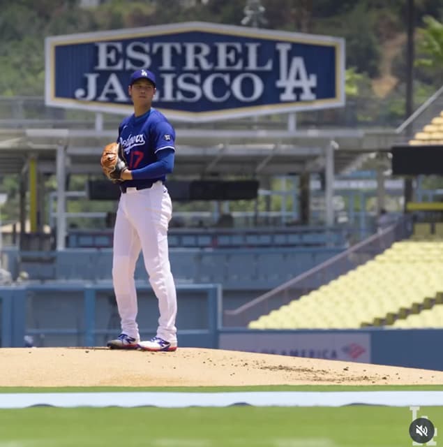 大谷翔平、本拠地でライブBP登板　最速156キロ