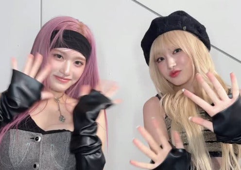 「華がある2人」IVE、“派手髪コンビ”が新曲のダンスチャレンジ