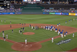 MLBであわや乱闘騒ぎ?　ポストシーズンの一戦でブルペンからも駆けつける一触即発状態に