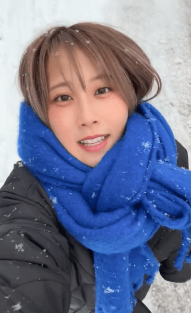 「ビジュ半端ない〜」陣在ほのか、雪降る中の自撮りムービーで見せた表情が天使すぎると話題！