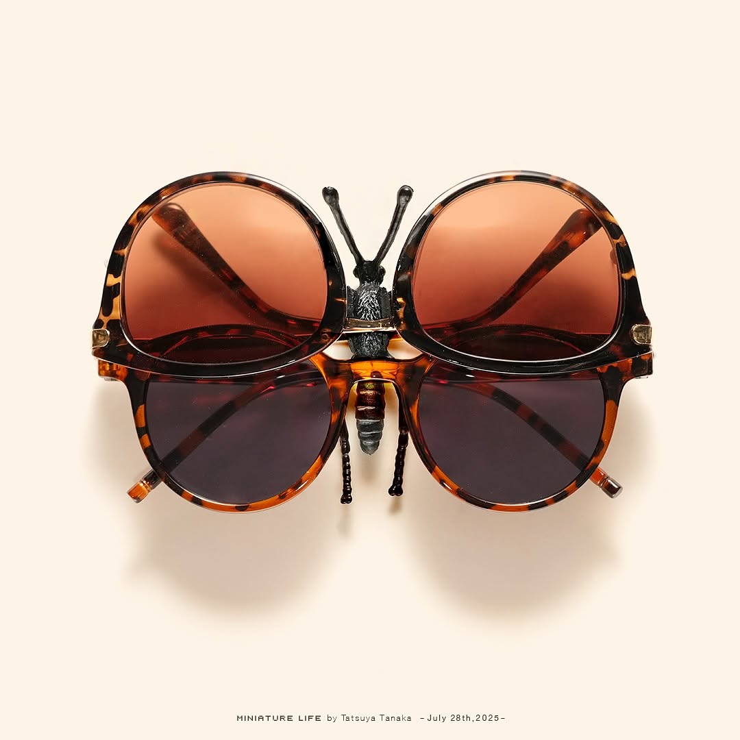 「羽の部分は〇〇！？」田中達也、新作ミニチュアの発想が話題