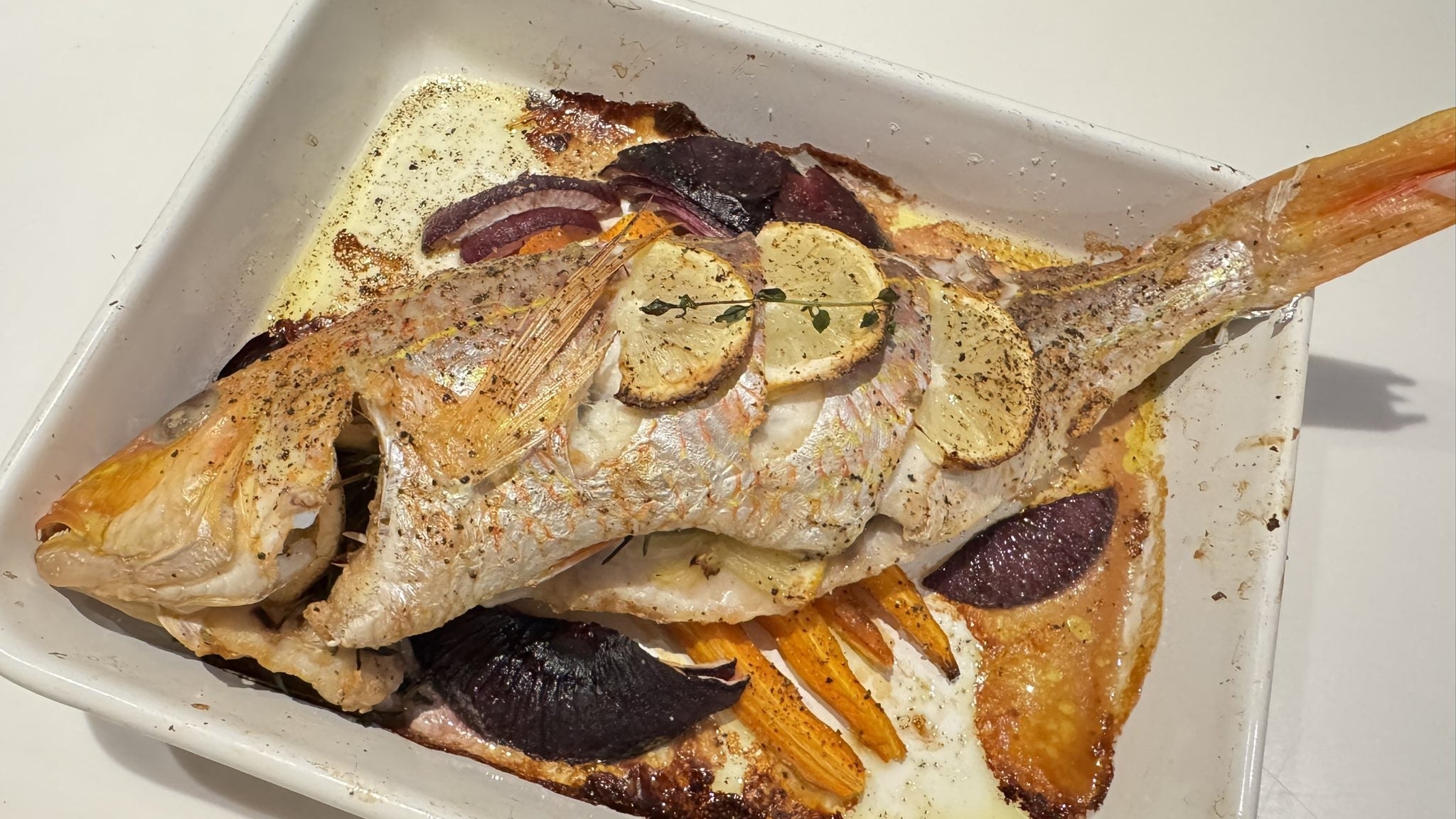 松田ゆう姫、鯛のレモンハーブ焼きを披露　華やか料理に絶賛の声