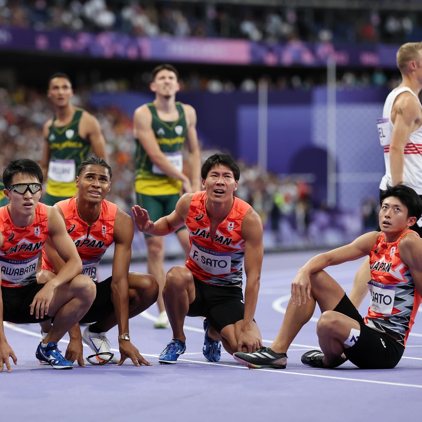 男子1600mリレーはアジア新記録で6位入賞を果たす