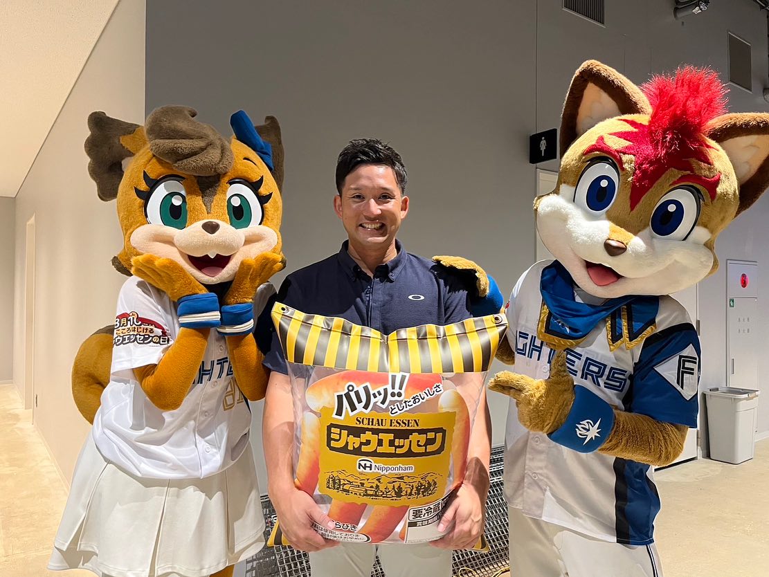 杉谷拳士がエスコンフィールドに登場⚾️