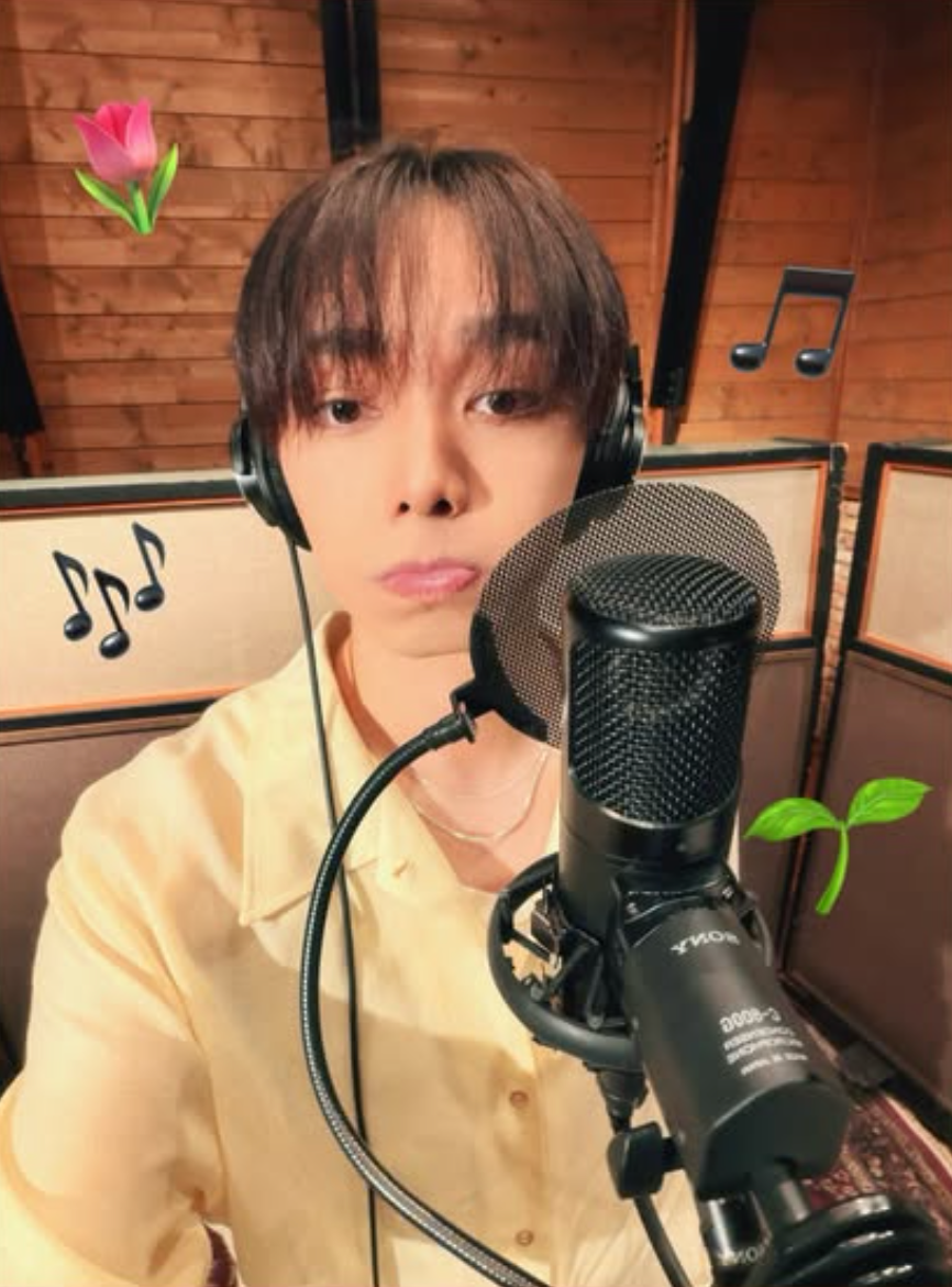 「たくさん良い曲できてます」宮世琉弥、レコーディング中の近影公開