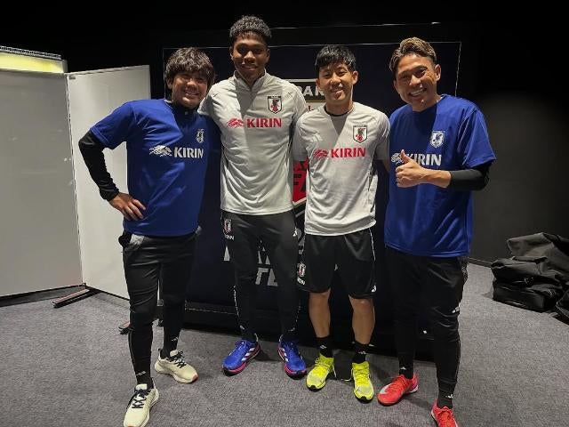 森脇良太、日本代表戦士との再会ショットに反響！