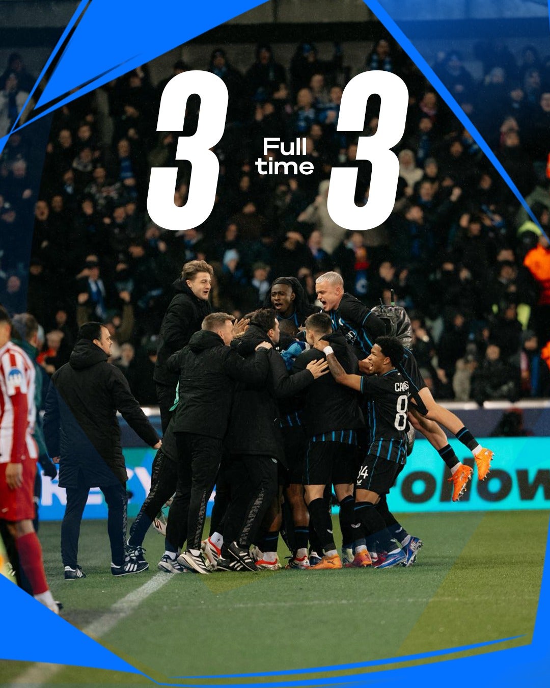 【欧州CL】アトレティコが土壇場で追いつかれドロー　クラブ・ブルッヘと合計6発の撃ち合い