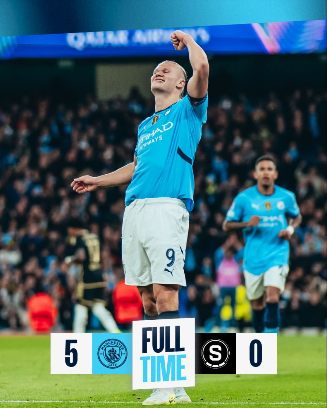 マンチェスター・シティが大量5ゴールでスパルタ・プラハに完勝！ハーランドは2ゴール