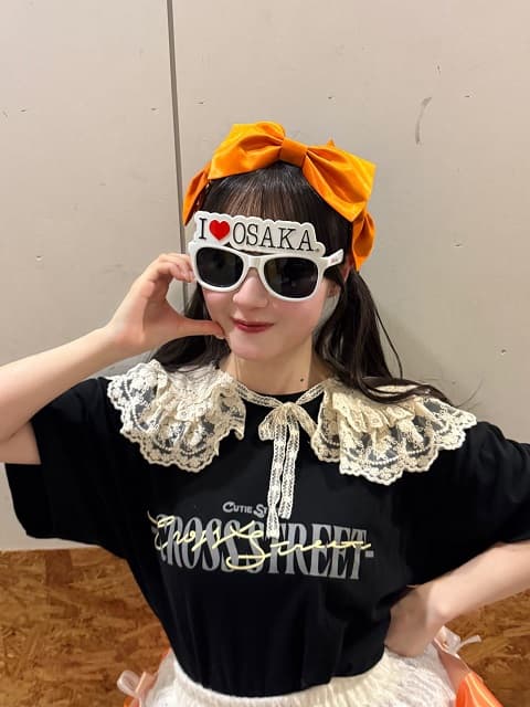 「ほんまにありがとう～っ」CUTIE STREET 川本笑瑠が大阪公演後にユニーク&キュートなサングラス姿を披露！