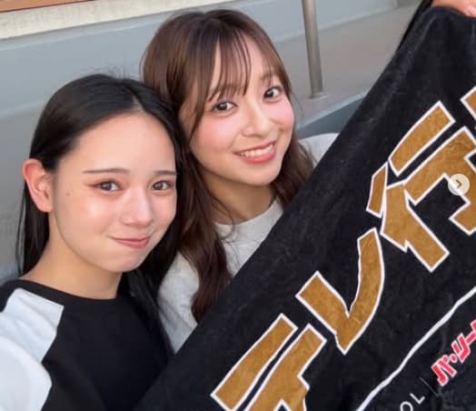 宮城弥生、菊池柚花と野球観戦で美人ツーショットを披露！