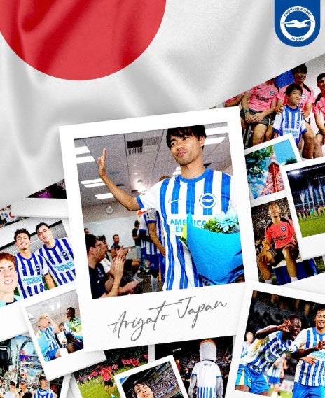 ありがとう日本！ブライトンが日本に感謝を綴る