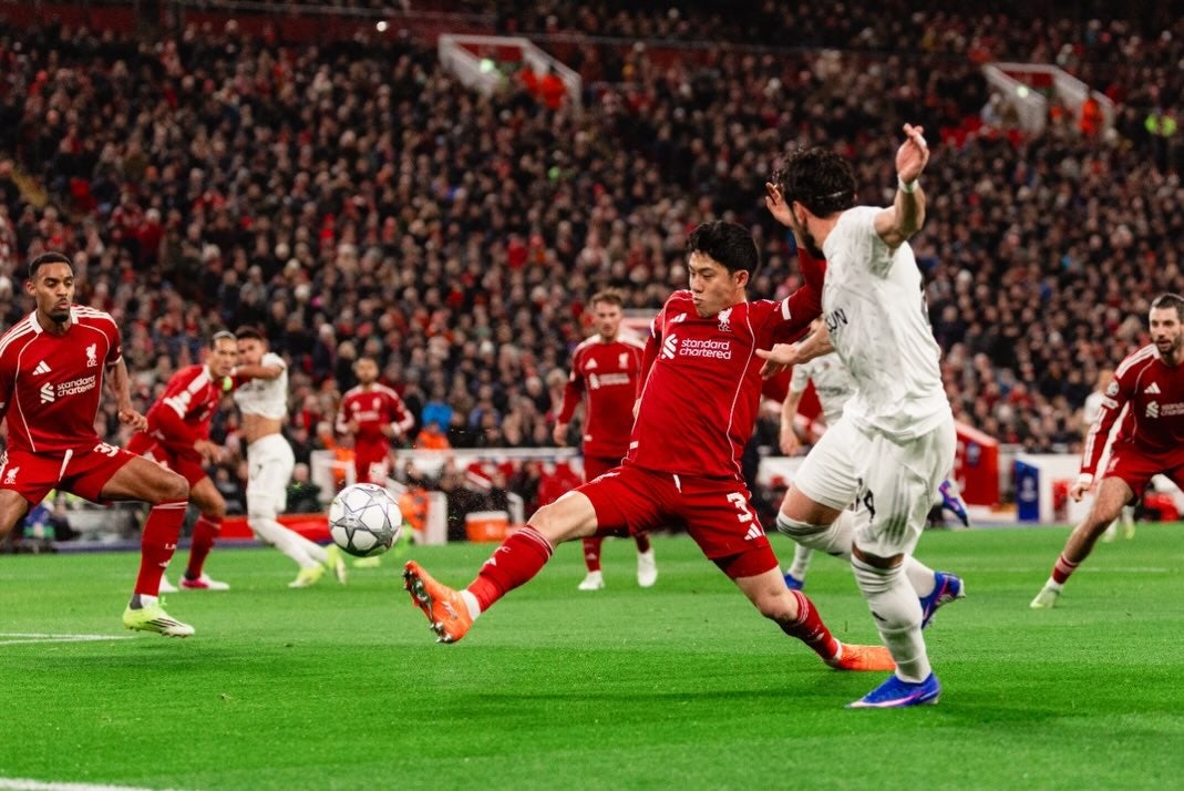 【リバプール】遠藤航が左足首負傷で長期離脱か 監督が深刻視でW杯へ暗雲